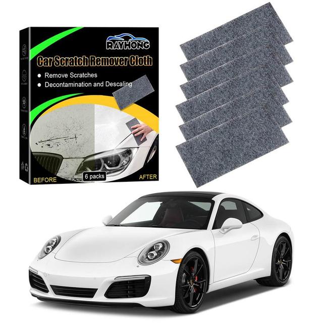 Car Surface Scratch Repair Removing 6 Pack Nano Sparkle Anti-Scratch Cloth  Car Universal Metal Surface Instant Polishing Cloth - AliExpress